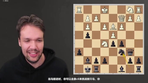 初学者进攻开局体系：卡罗-康防御与斯拉夫防御 (英文课程中文字幕)