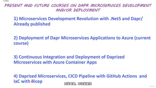 基于Dapr的微服务Kubernetes云端部署实战 (英文课程中文字幕)