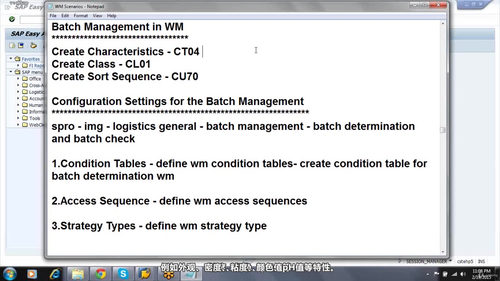 SAP WM仓储管理认证培训 (英文课程中文字幕)