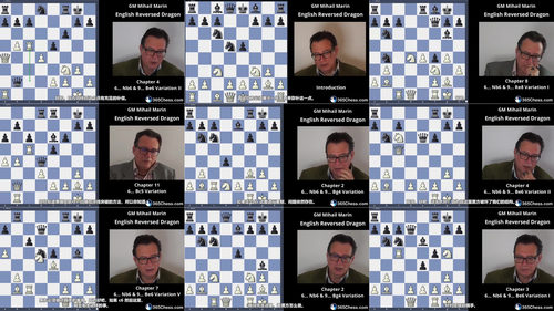 [中文配音]Mihail Marin 国际象棋英格兰开局：白方反龙变例全解析
