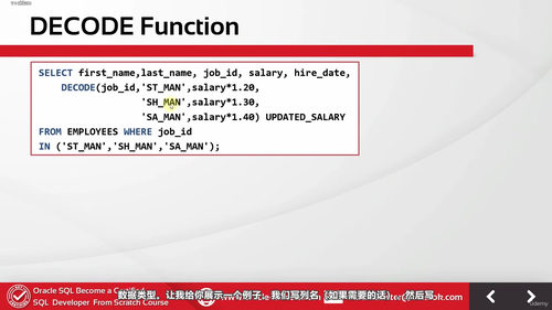 Oracle SQL完全实战训练营 (英文课程中文字幕)