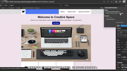 Webflow 精通教程：从入门到建站高手 (英文课程中文字幕)