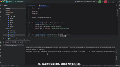 测试自动化框架日志构建实战课程 (英文课程中文字幕)