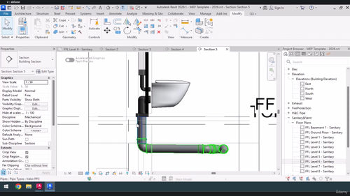 Revit MEP 从零基础到进阶项目建模全课程 (英文课程中文字幕)