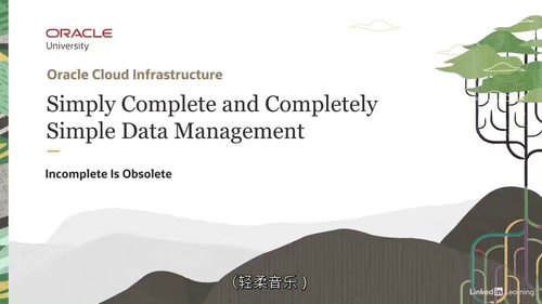 [中字] Oracle 云基础设施数据基础课程（中文字幕英文