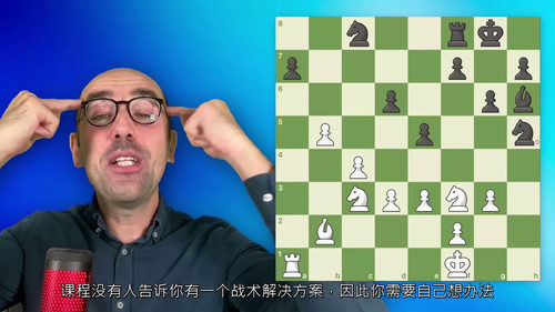 [中字] 基础国际象棋计算技巧（中文字幕英文视频教程）