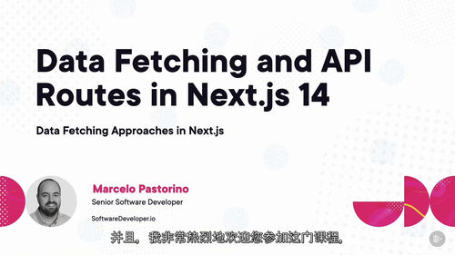 [中字] Next.js 数据获取与渲染全流程实战课程（中文