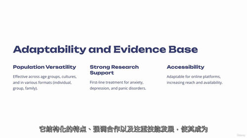 认知行为疗法入门基础课程 (中文字幕英文视频教程)