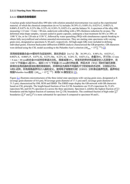 奥氏体合金的晶界工程:聚焦于3D表征的核材 (中英对照电子书)