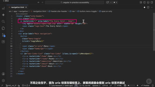 Angular实战：无障碍访问 (英文课程中文字幕)