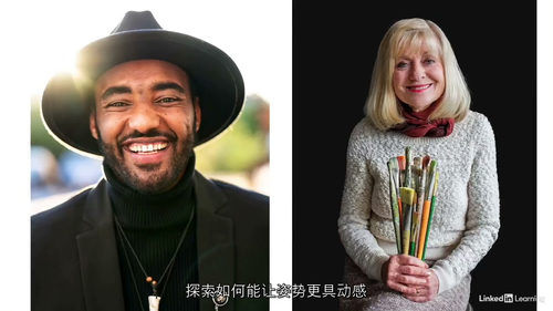 创意商务人像摄影:人物姿态塑造全攻略 (中文字幕英文视频教程