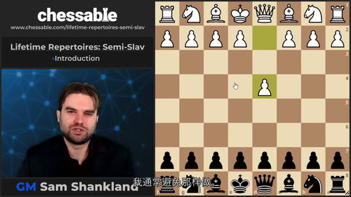 山姆·尚克兰特级大师半斯拉夫防御系统精讲（英文视频中文外挂字