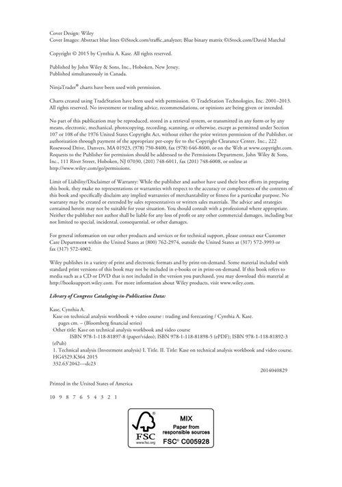 技术分析实战指南 辛西娅·凯斯 (英文电子书)