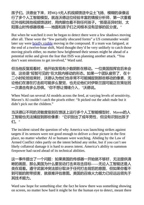 梅文计划:算法战争与AI军事革命 卡特里娜·曼森 (中英对照