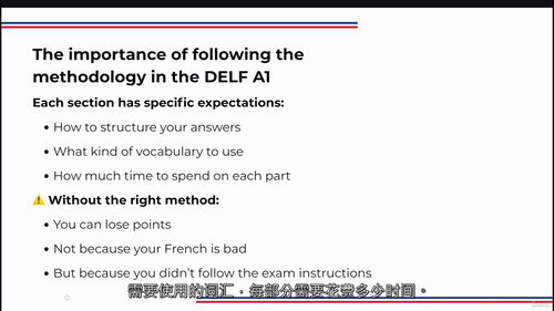 法语入门直达 DELF A1:零基础备考通关课程