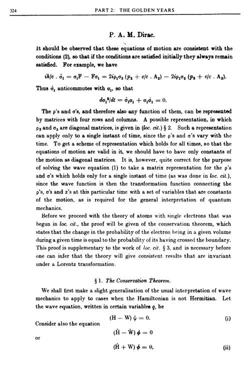 P. A. M. 狄拉克文集(1924-1948) (英文