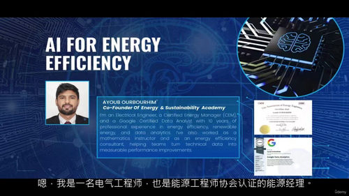 人工智能赋能工业与建筑能效优化(英文视频中文外挂字幕教程)