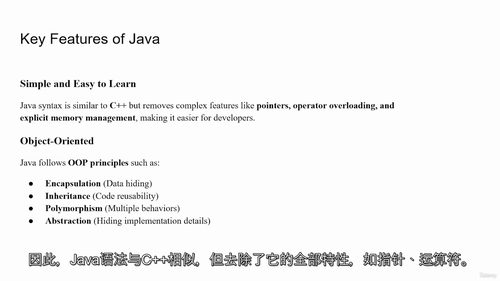 Java编程从入门到精通全能教程2026版(英文视频中文外挂