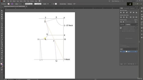 Adobe Illustrator衣身原