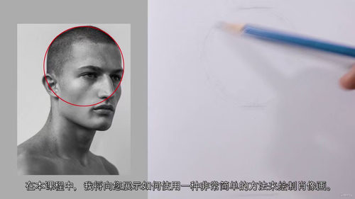 人像素描零基础精讲教程 (英文视频中文外挂字幕教程)