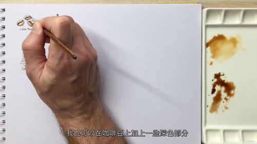 水彩画入门咖啡主题课