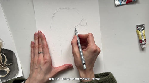 水彩时尚插画:红色配饰绘制秘籍 (英文课程中文字幕)