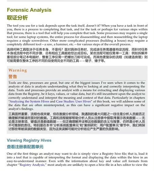 Windows 注册表取证：高级数字取证分析指南  (中英双