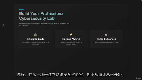 [中字] 基于 Proxmox 构建企业级网络安全实验平台（