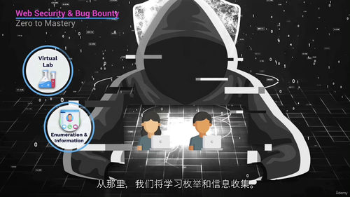 网络安全与漏洞赏金:渗透测试实战指南 (中文字幕英文视频教