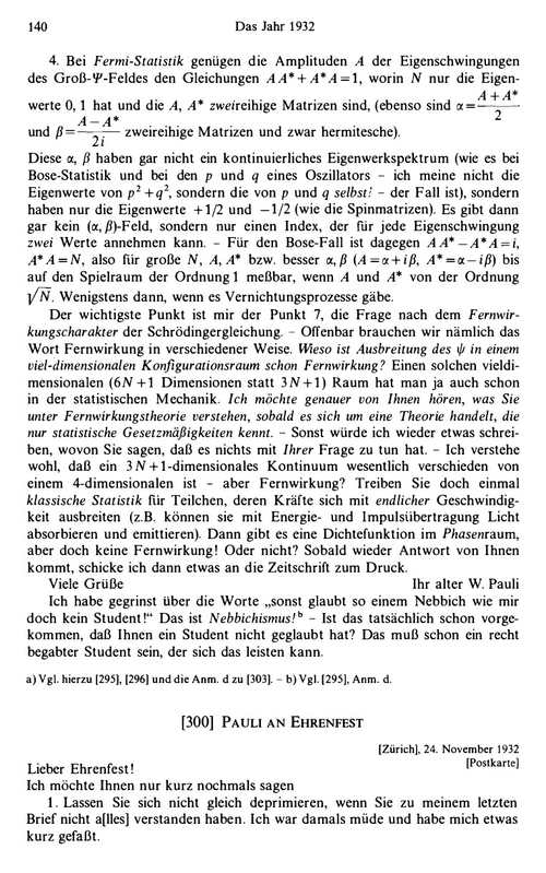 沃尔夫冈·泡利科学书信集(第二卷):1930-1939 卡尔·冯·梅恩等编 (英文电子书)