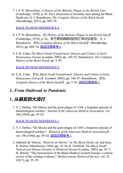 黑死病：一部人类历史上最致命瘟疫的全球史 托马斯·阿斯布里奇 (中英对照电子书)